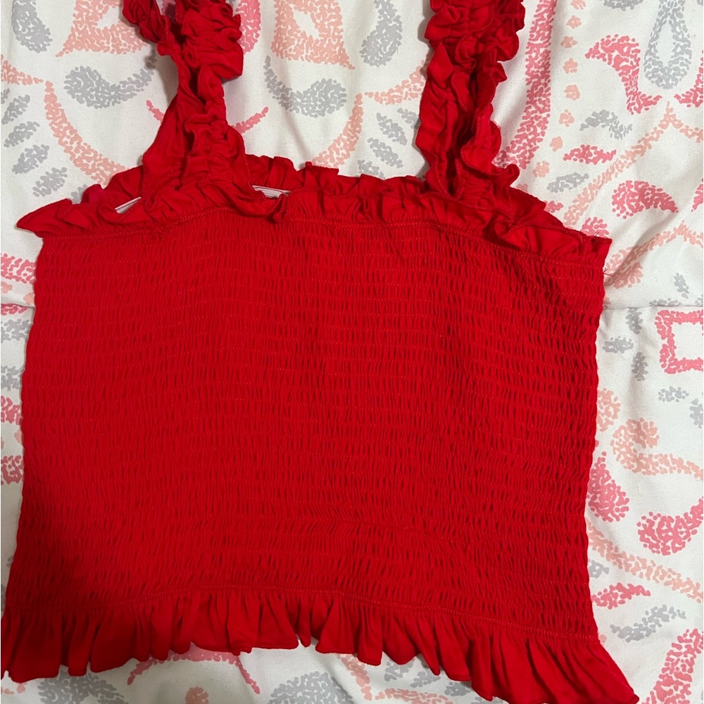 Cute red top size M/L